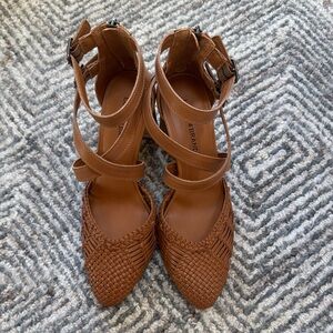 Lucky Brand Mollwin Brown Strappy Heels